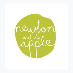Newton and the Apple logo