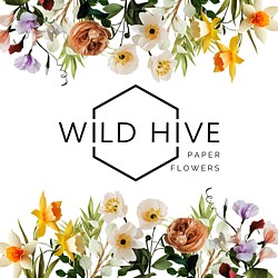 Wild Hive Paper Flowers logo