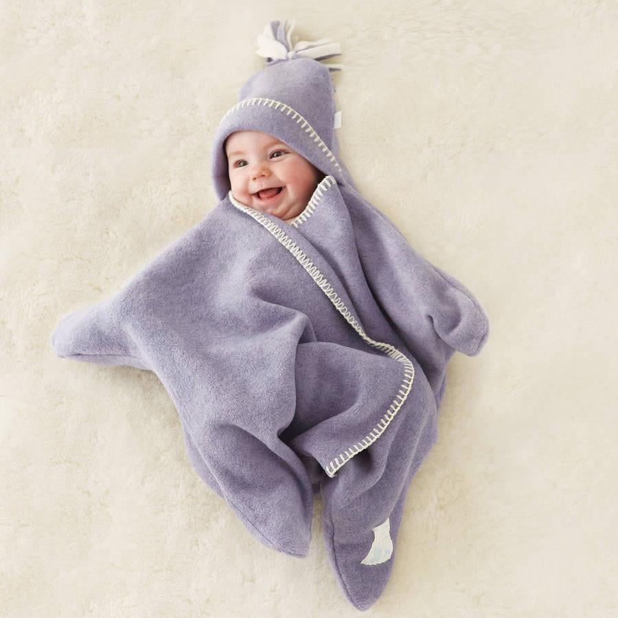 Star Fleece Baby Wrap