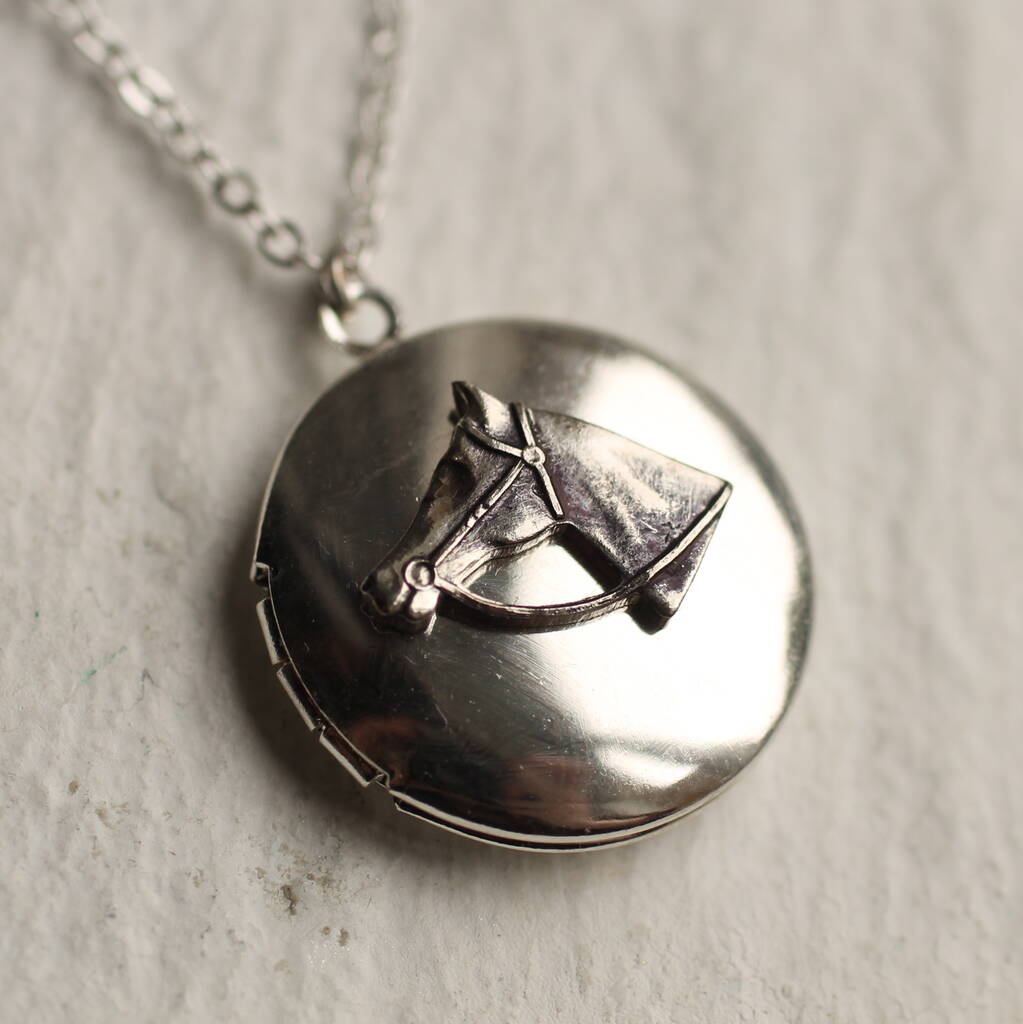 Silver Horse Personalised Locket