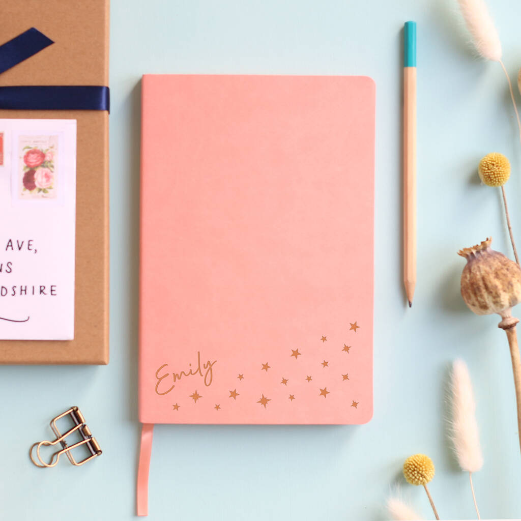 Name Among Stars Personalised Luxury Notebook Journal