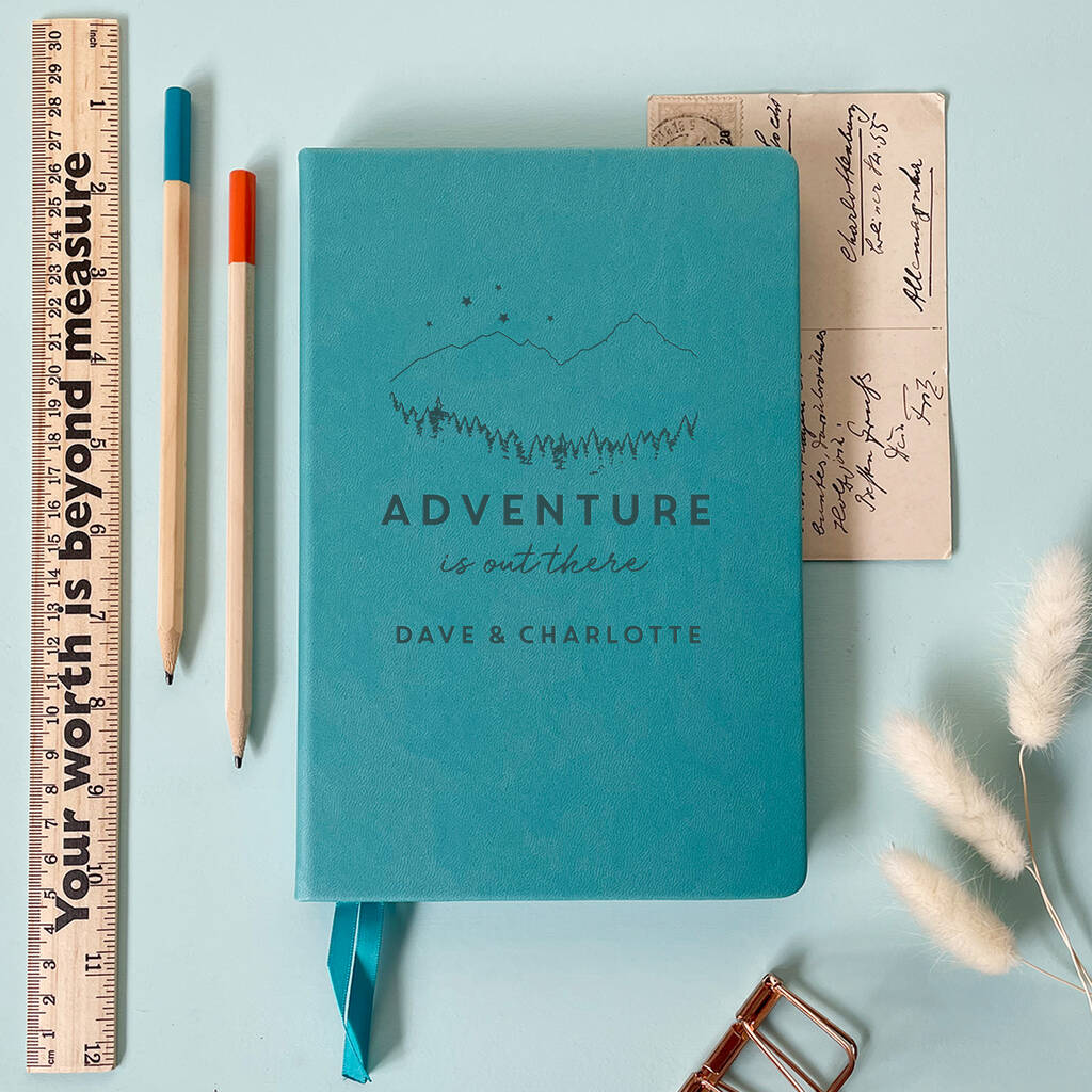 Adventure Personalised Travel Journal Notebook