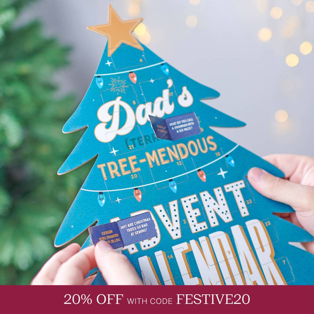 Personalised Funny Dad Joke Advent Calendar