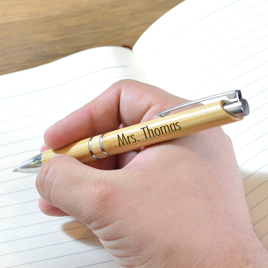 Personalised Wooden Bamboo Pen