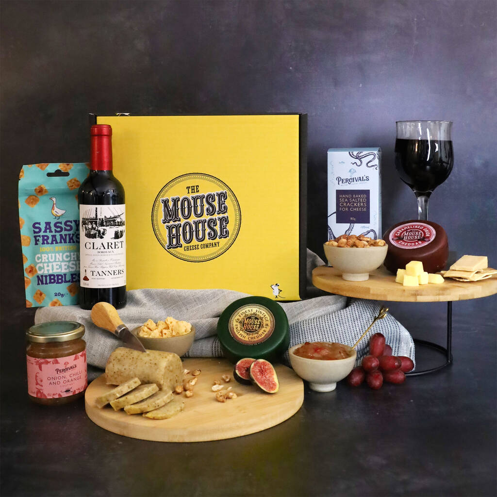 Classic Red Wine And Cheese Hamper