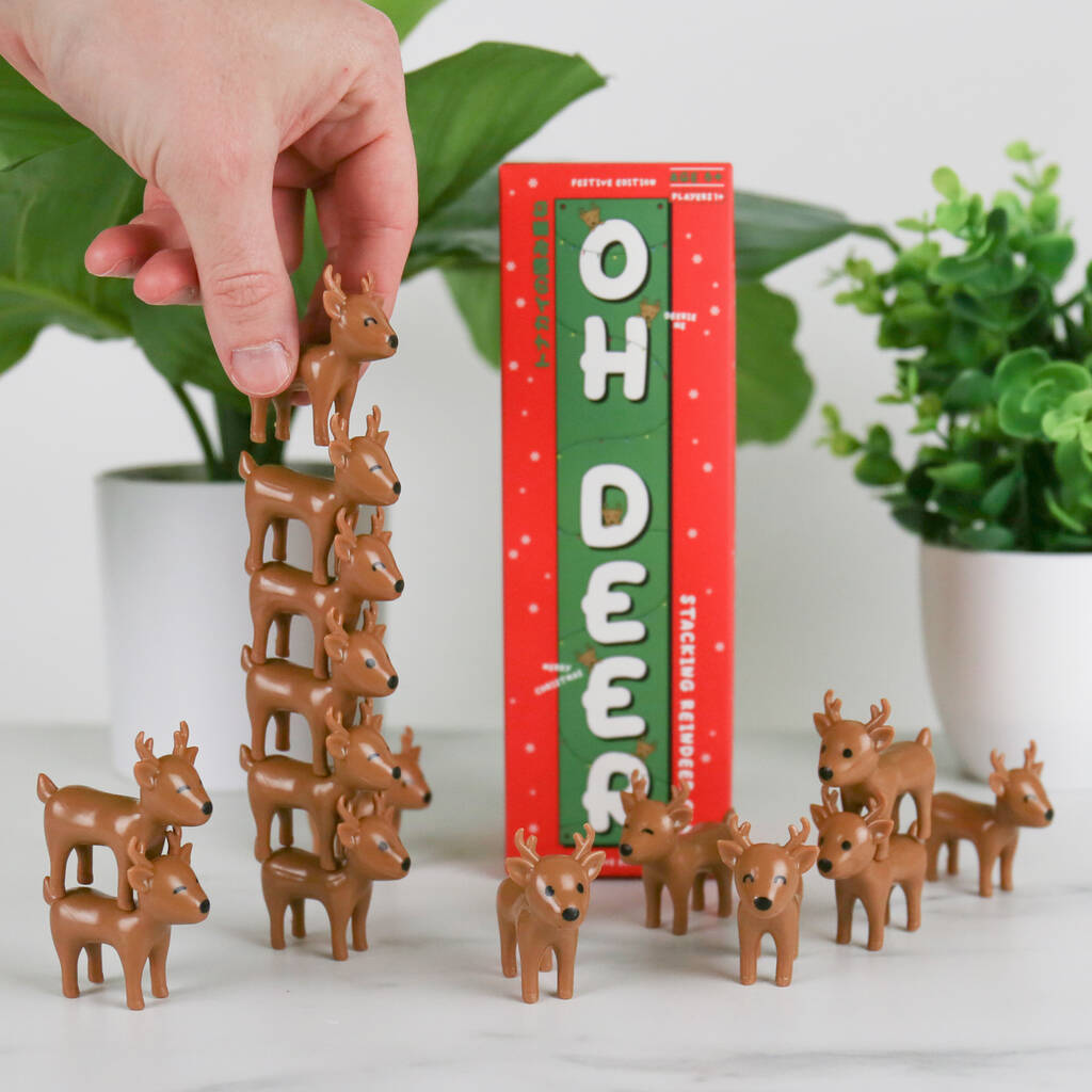 Oh Deer Festive Christmas Stacking Balance Game
