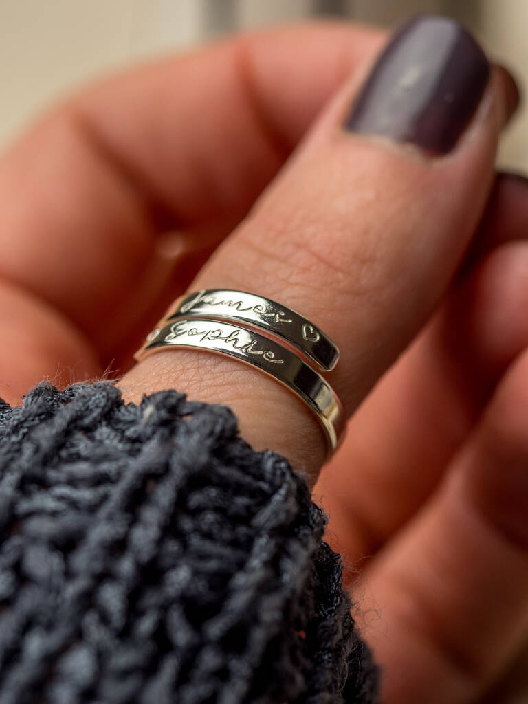 Adjustable Personalised Ring