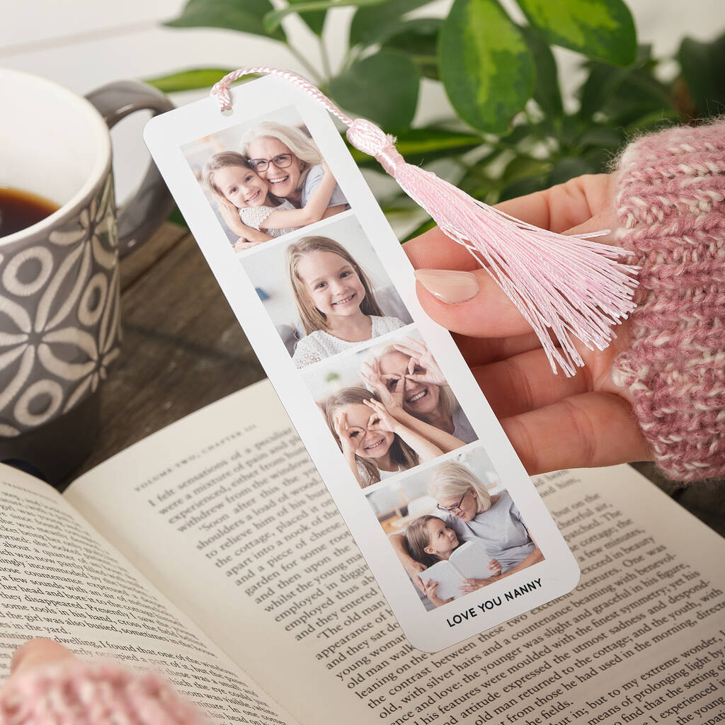 Personalised Grandparents Photo Metal Bookmark