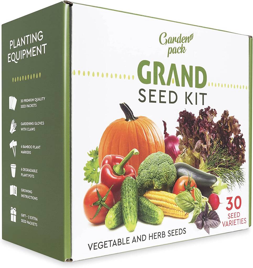 Grand Growing Kit 30 Vegetable Seed Varieties