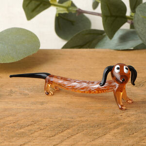 Hand Blown Glass Sausage Dog Ornaments - Gift Boxed - Decoration - Collectable - Gift For Home