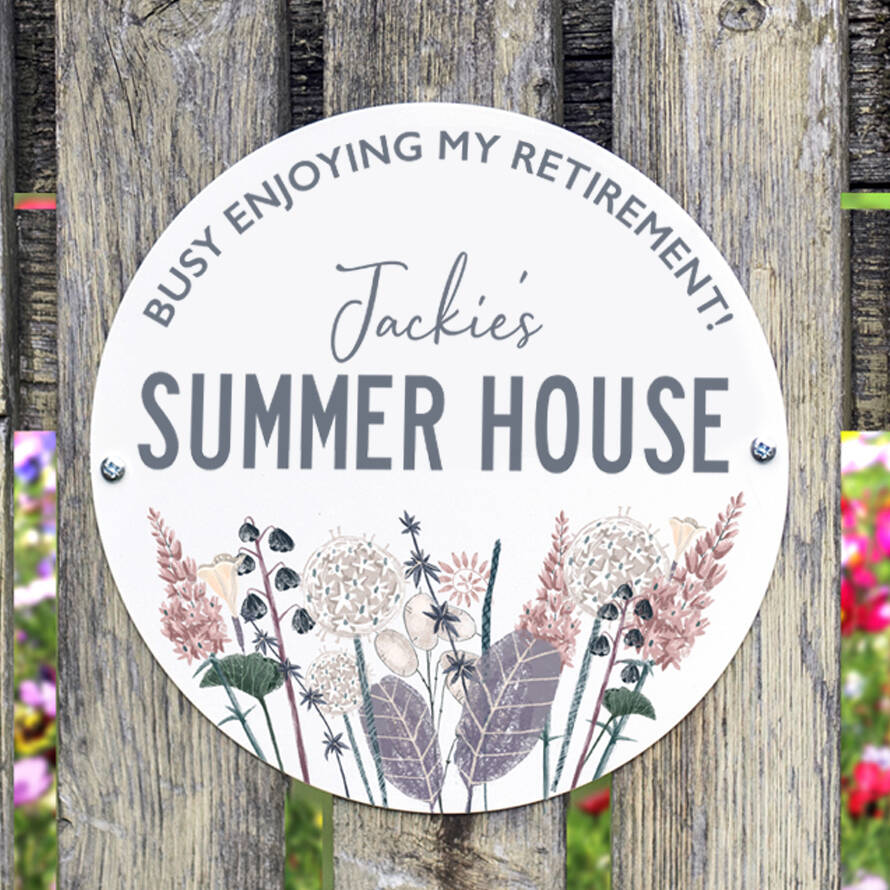 Personalised Retirement Garden Sign