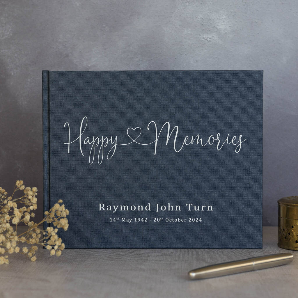 Personalised Book Of Condolence
