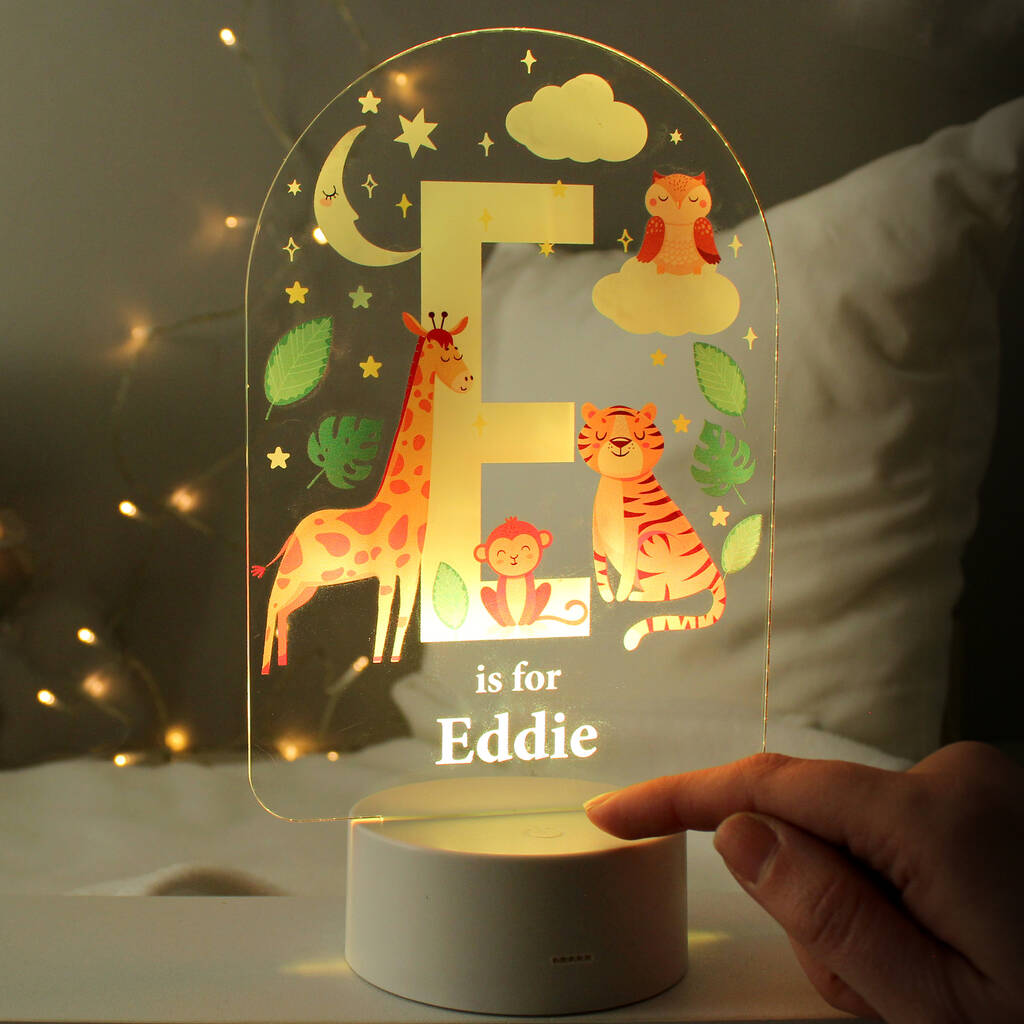 Personalised Cute Animals LED Night Light