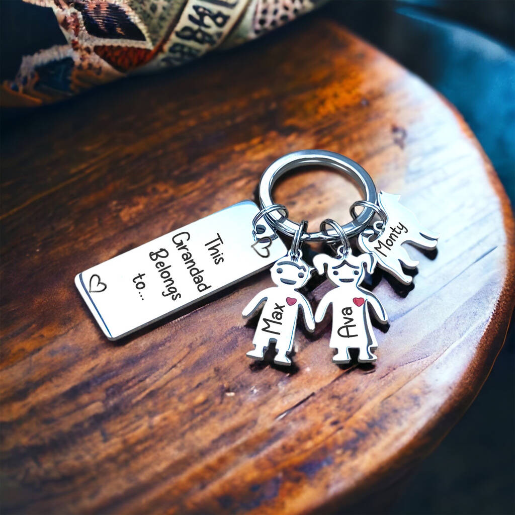 Personalised Grandad Keyring