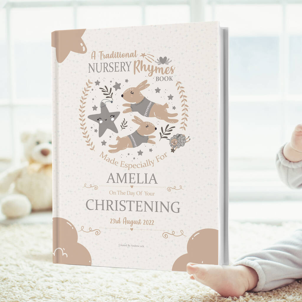 Christening Keepsake Gift Book Personalised For Baby