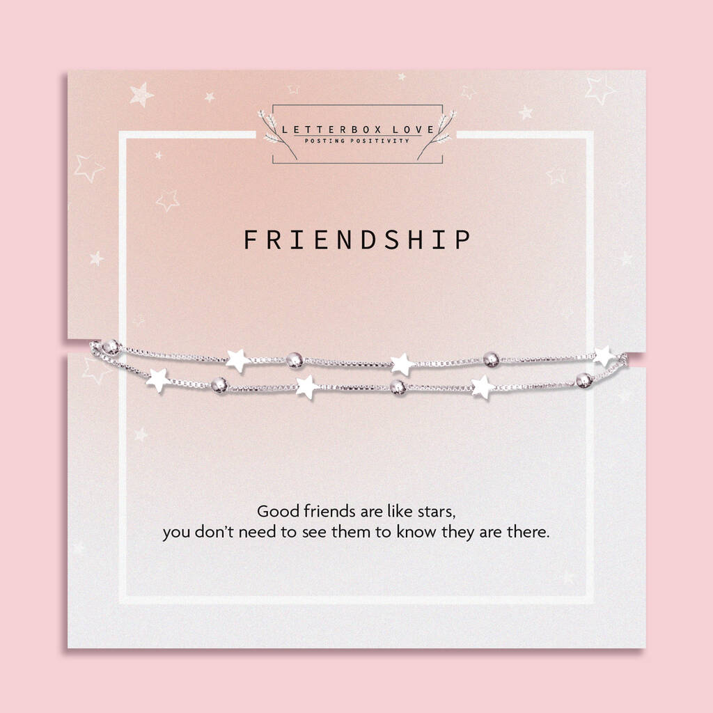 Silver Plated Star Friendship Bracelet