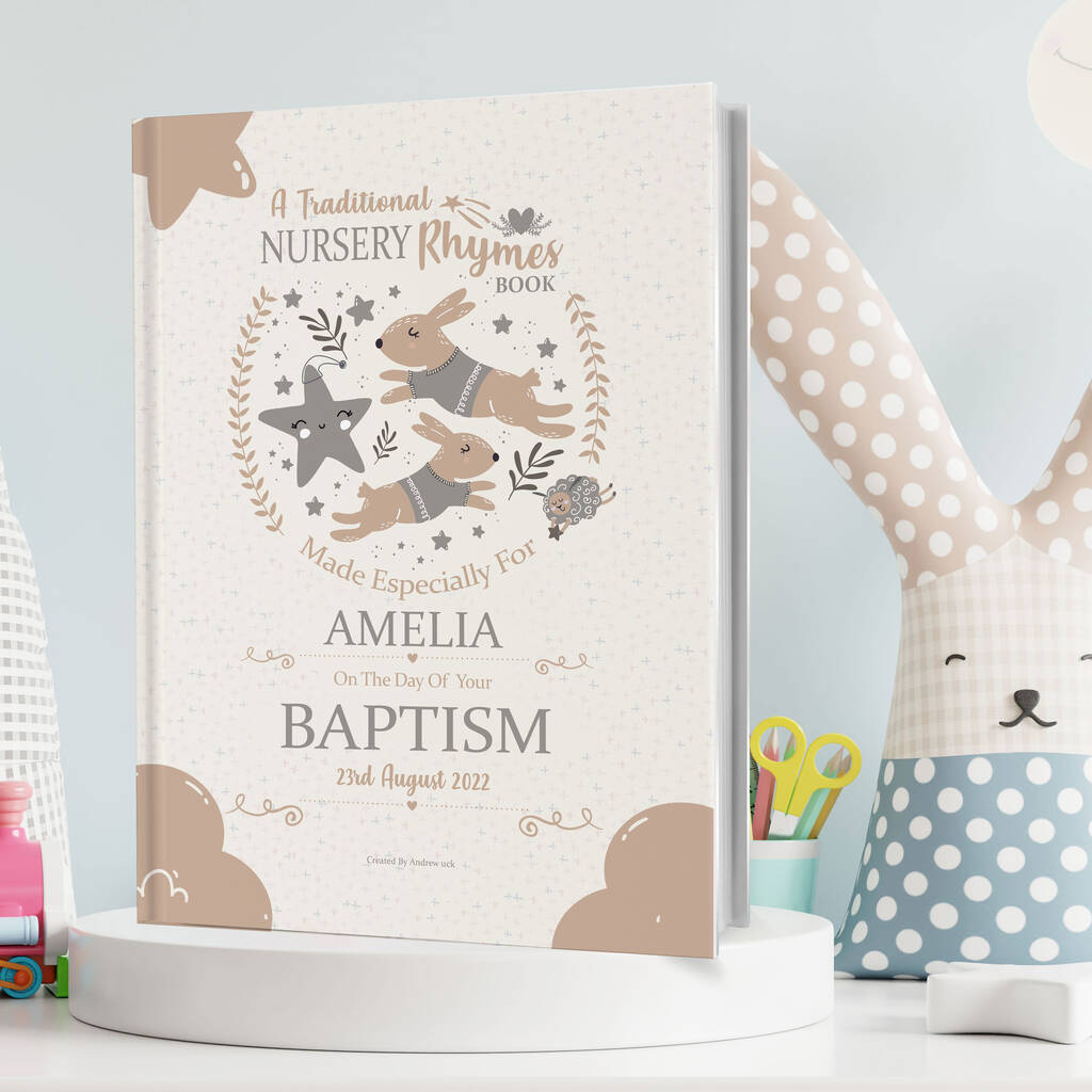 Baptism Keepsake Gift Book Personalised For Baby
