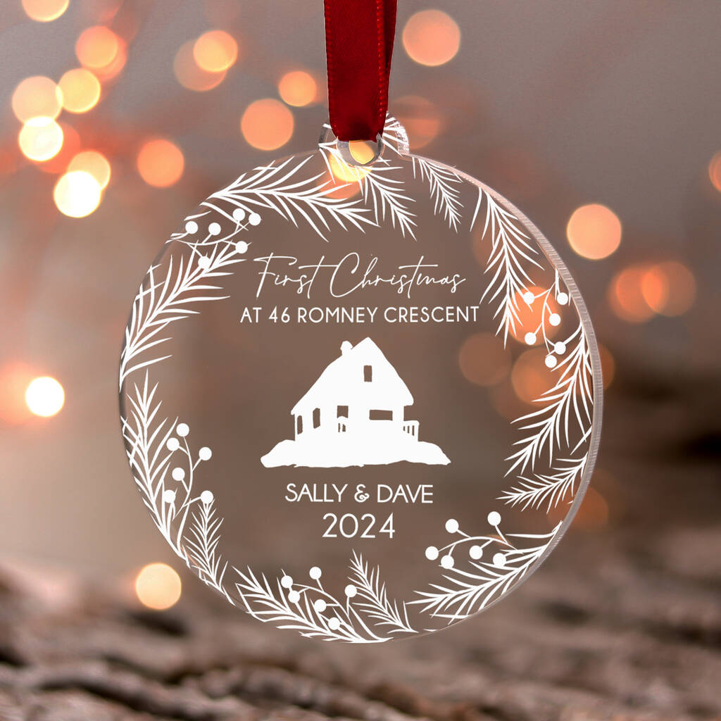 New Home Christmas Ornament, Our First Home Decoration