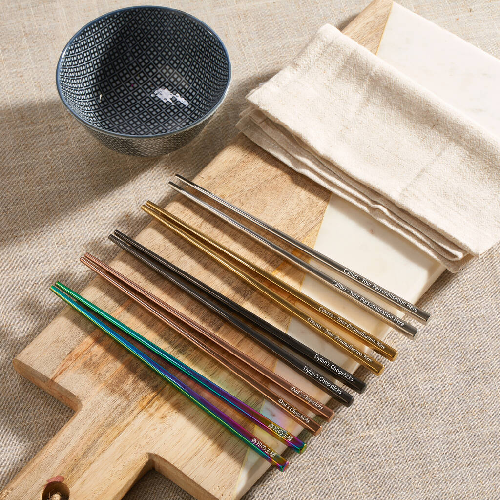 Personalised Stainless Steel Chopsticks