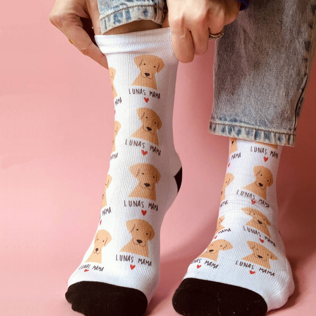 Personalised Dog Mum Or Dad Socks