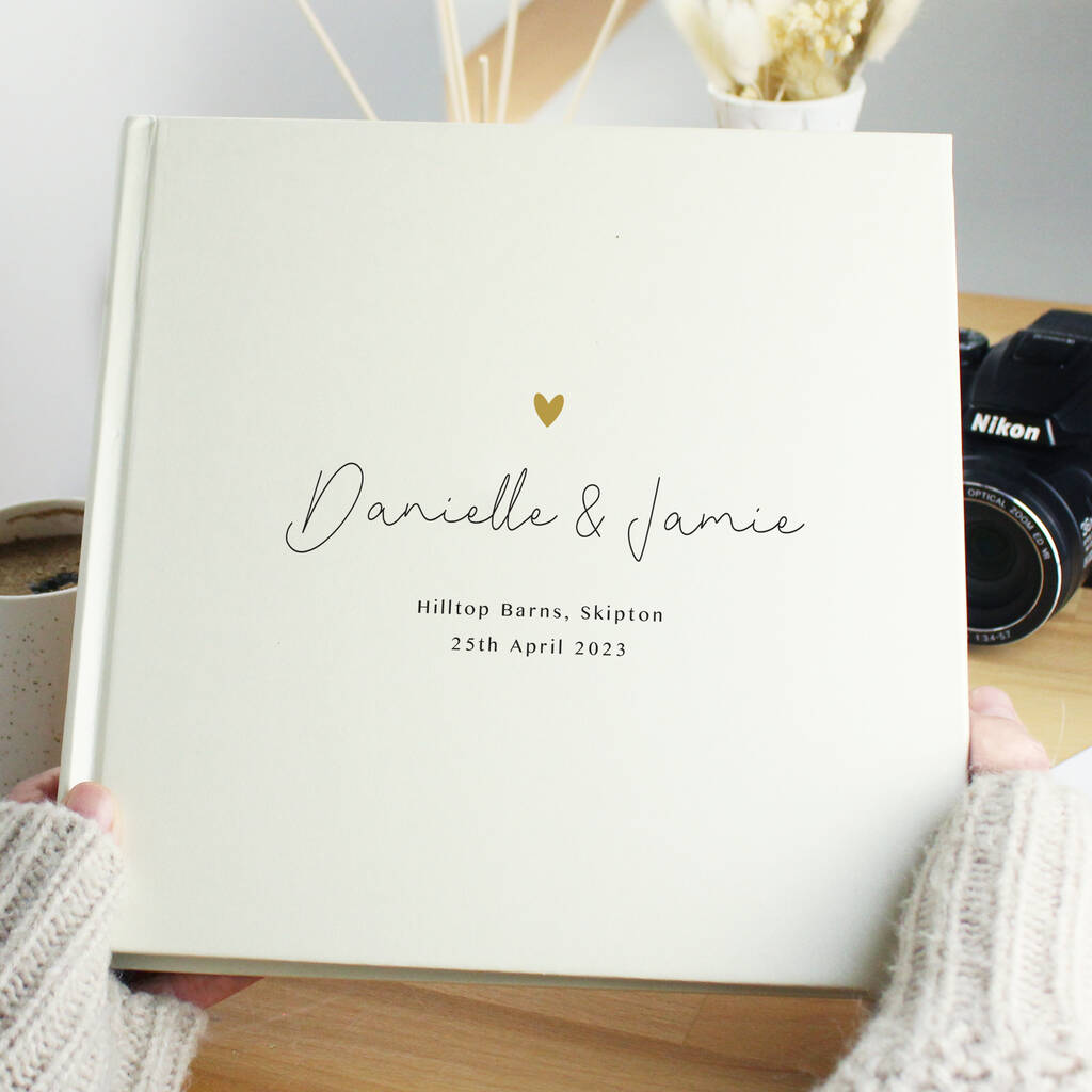 Personalised Mr And Mrs Wedding Day Photo Album