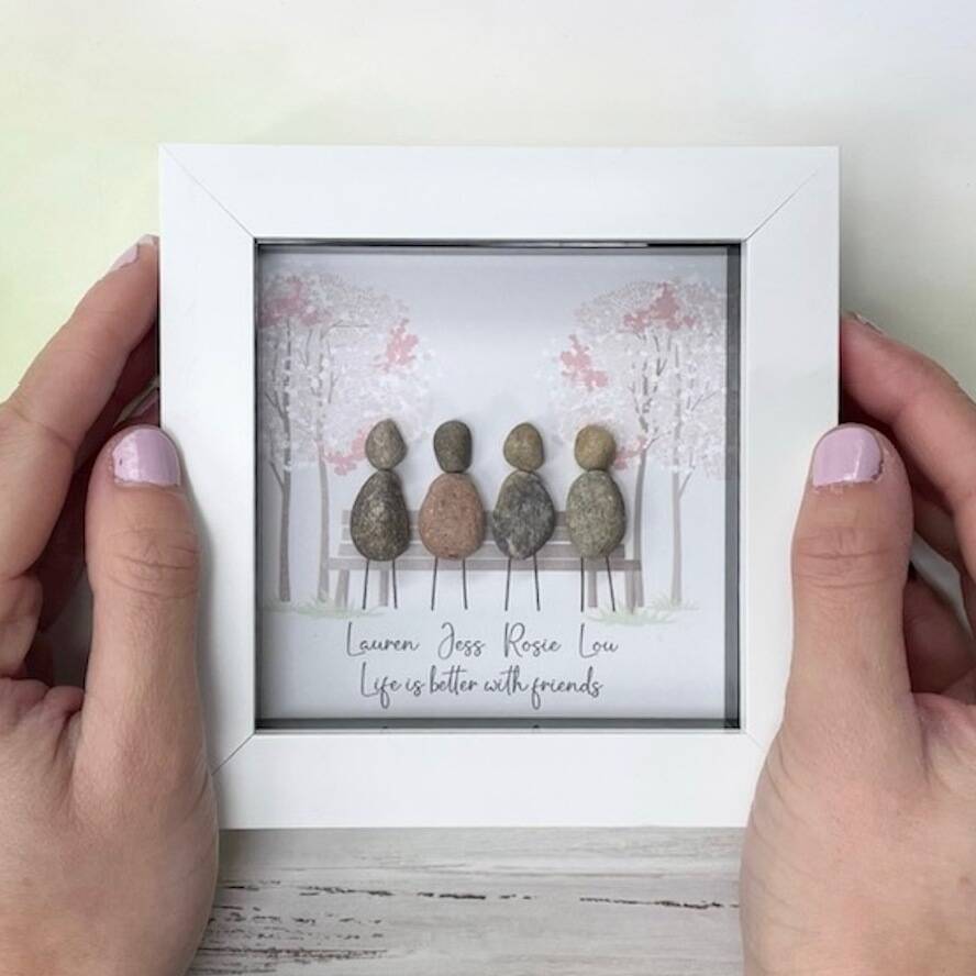 Personalised Best Friends Pebble Picture