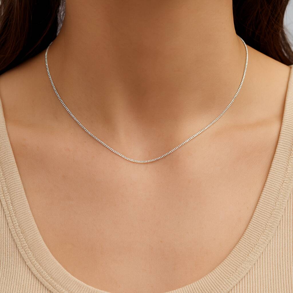 Sterling Silver Light Curb Chain - 16in To 30in