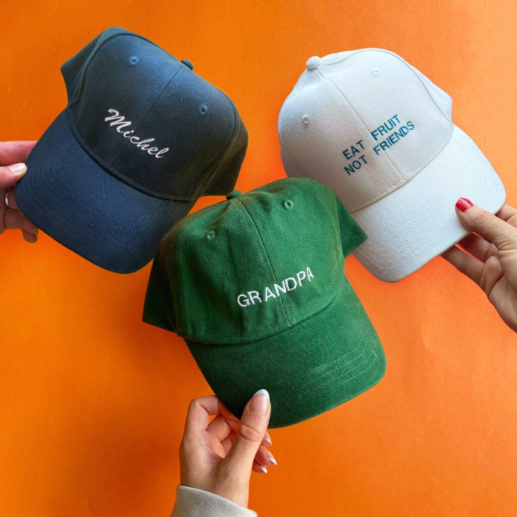 Personalised Word Or Slogan Cap