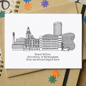 Starting University Personalised Skyline Card
