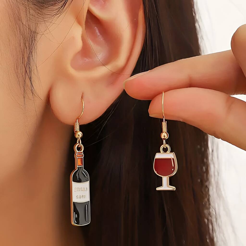 Wine Earrings Gift Set