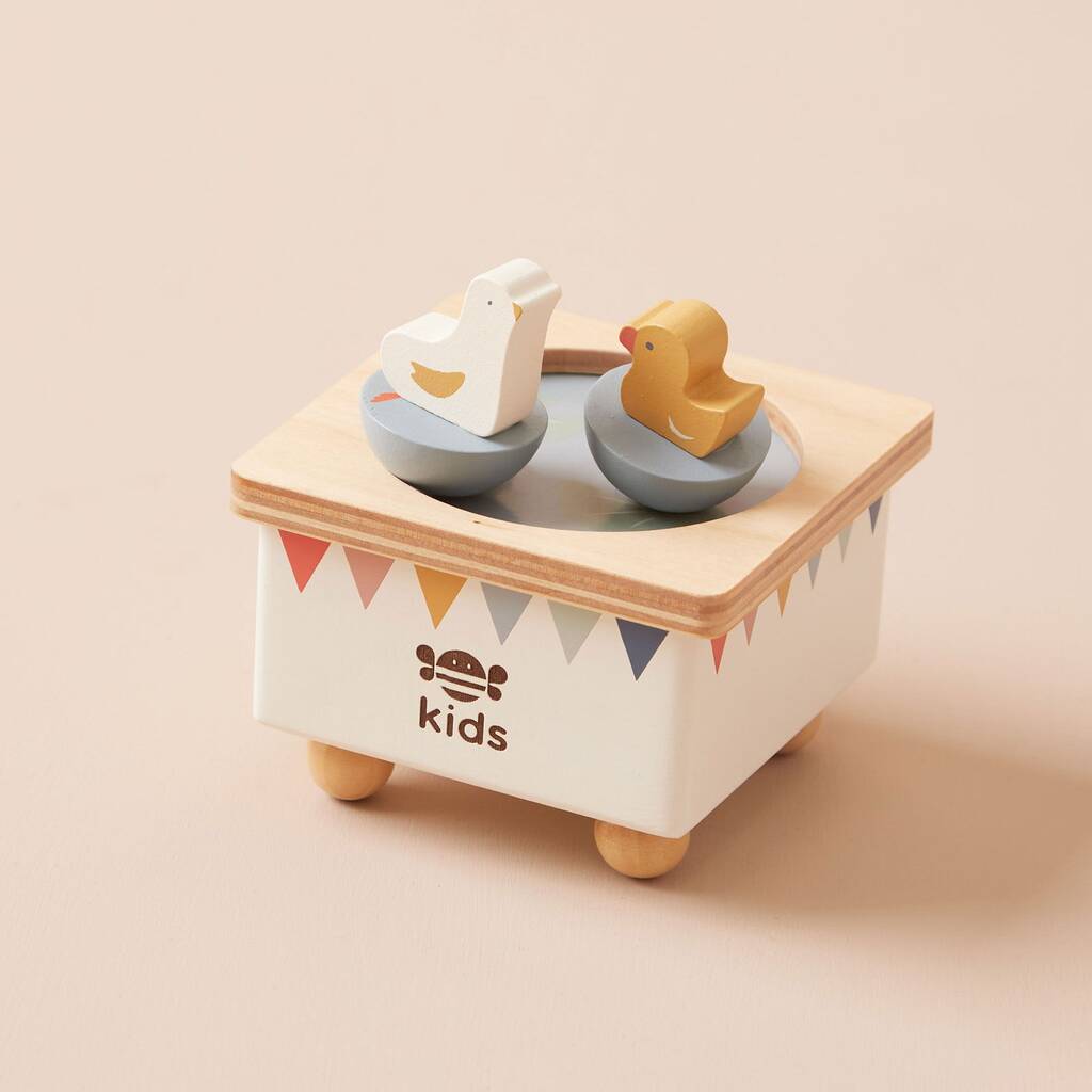 Ducks Wooden Children's Music Box