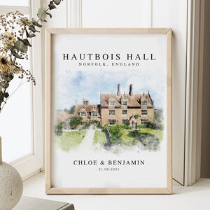 Personalised Wedding Venue Print