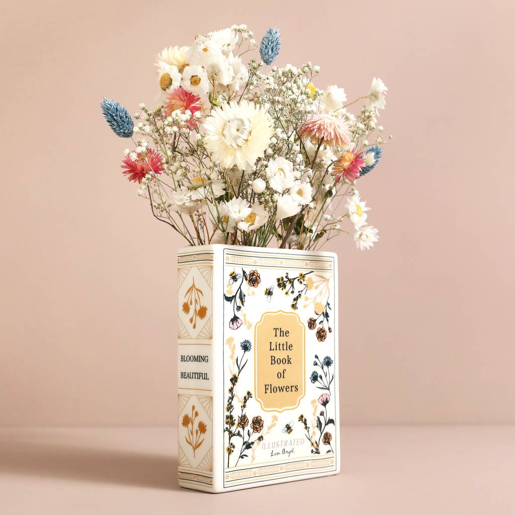 Ceramic Little Book Of Flowers Vase
