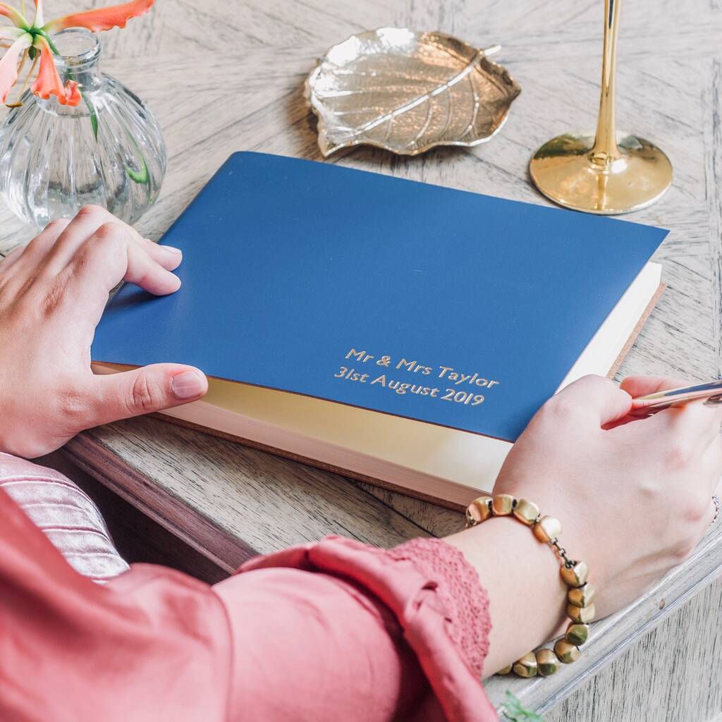 Personalised Leather Guest Book