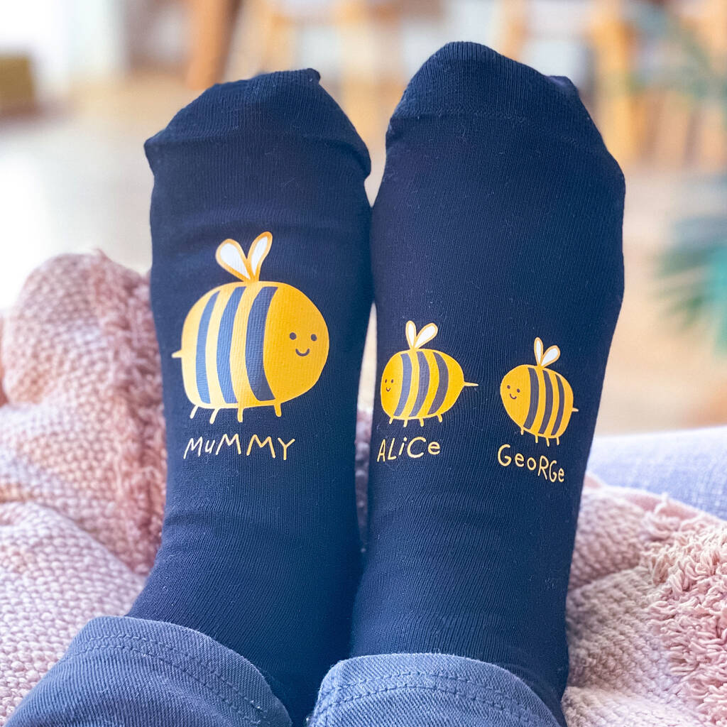 Personalised Family Bee Socks