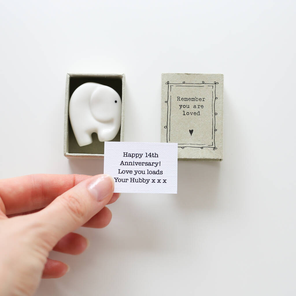Elephant Gift, 14th Ivory Anniversary Gift Idea