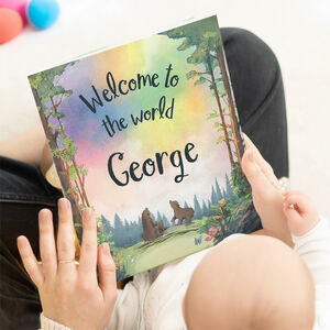 Welcome To The World Personalised New Baby Book
