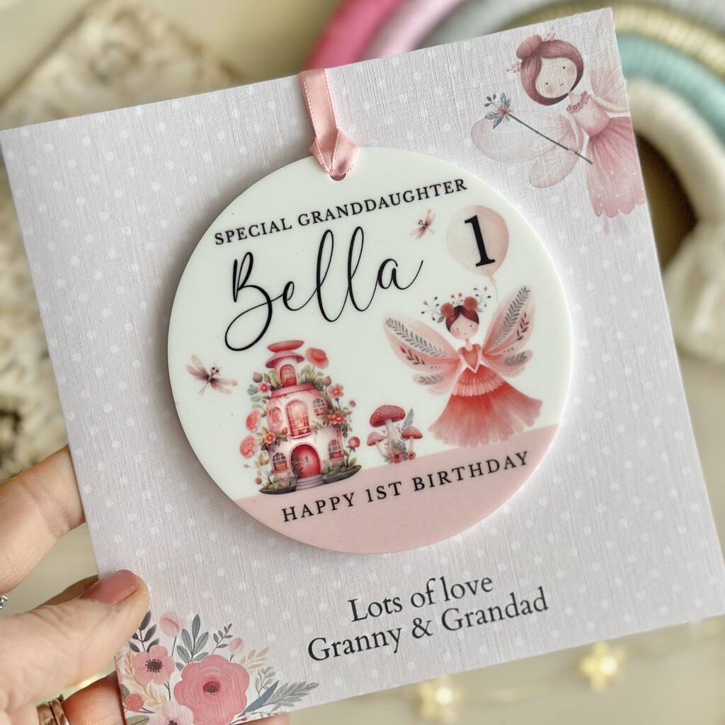1st Birthday Or Any Age Keepsake Card Magical Fairy