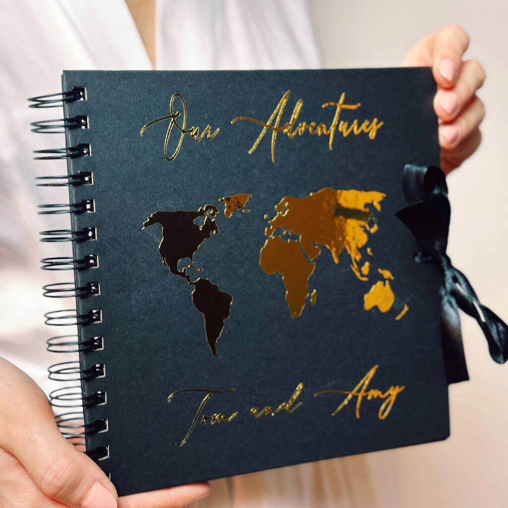 Personalised Travel Scrapbook Anniversary Gift Album