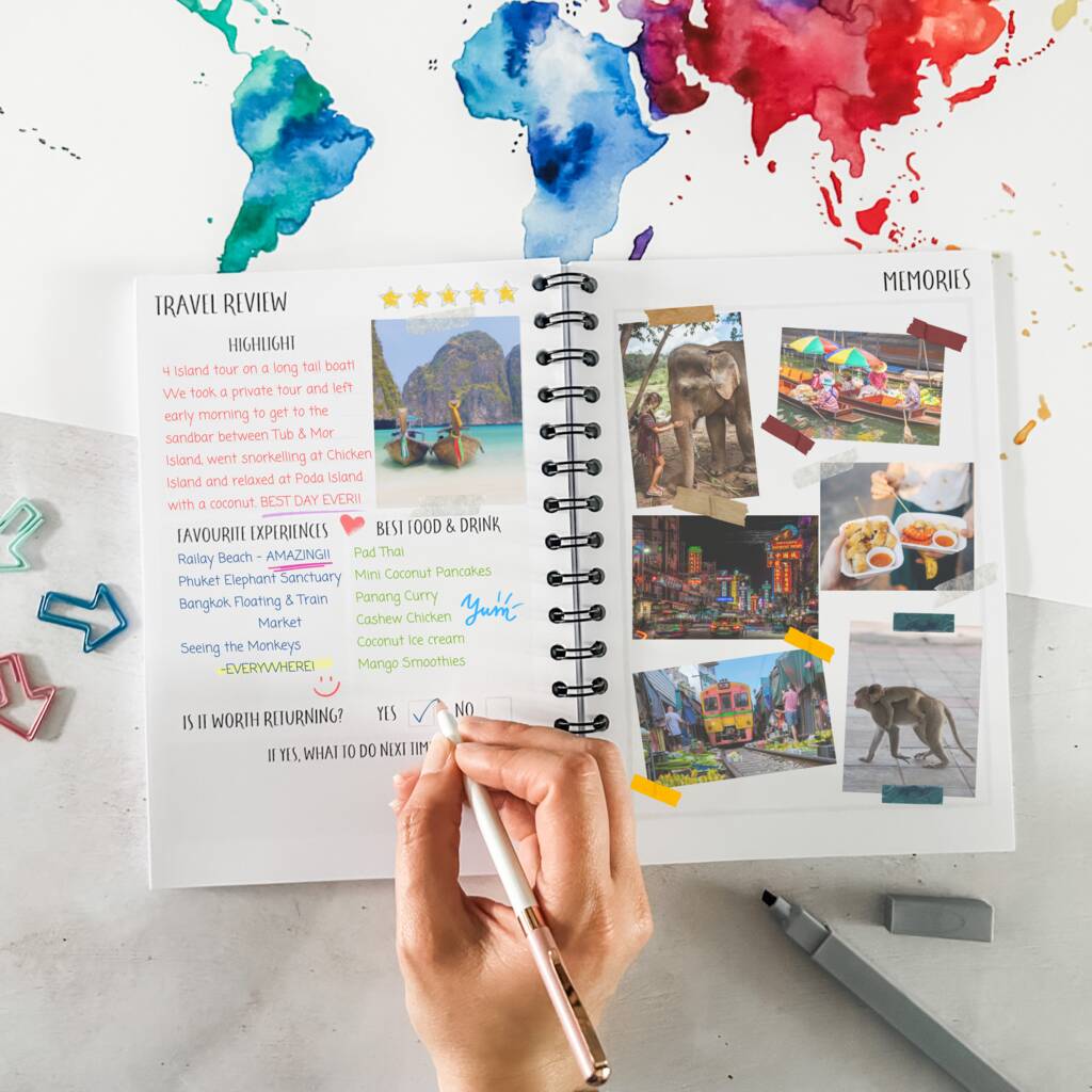 Personalised Ultimate Travel Journal - Choice Of Covers