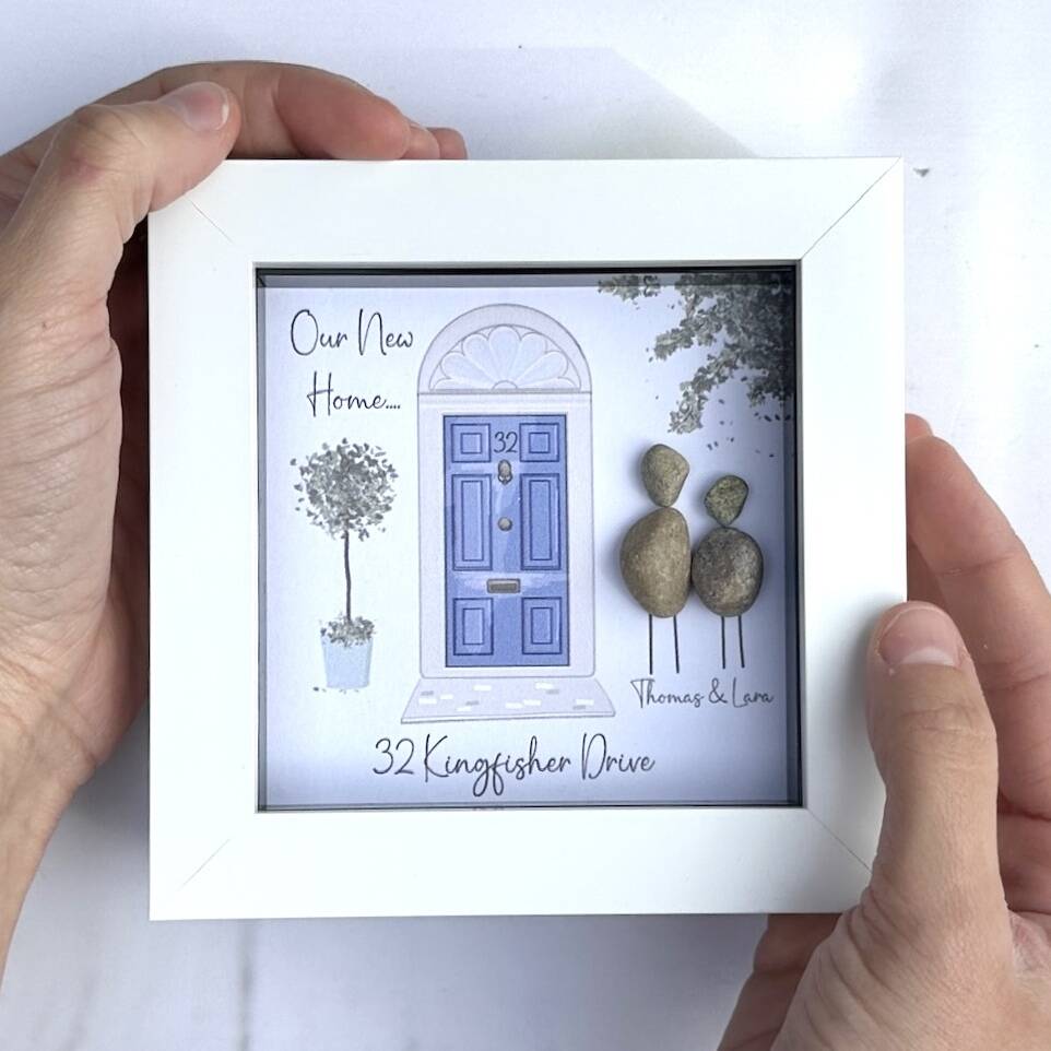 Personalised New Home Pebble Picture