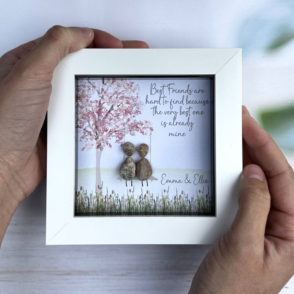 Personalised Best Friend Pebble Picture