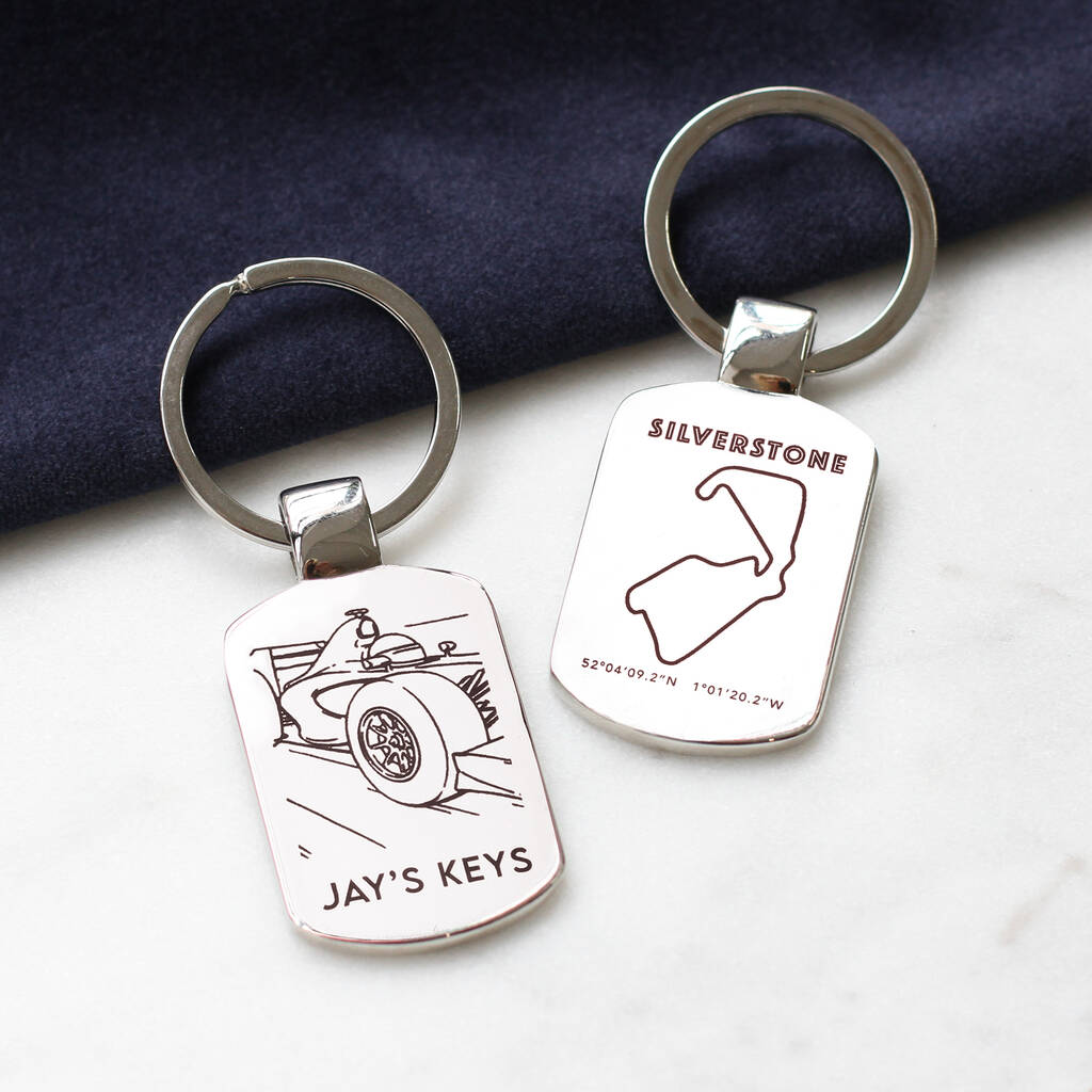 Personalised Formula One Keyring