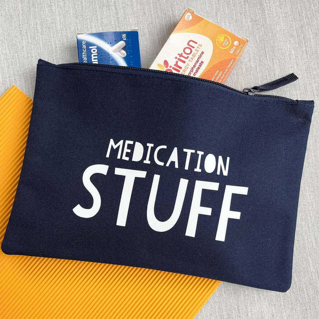 Personalised Medication Stuff Storage Pouch/Bag