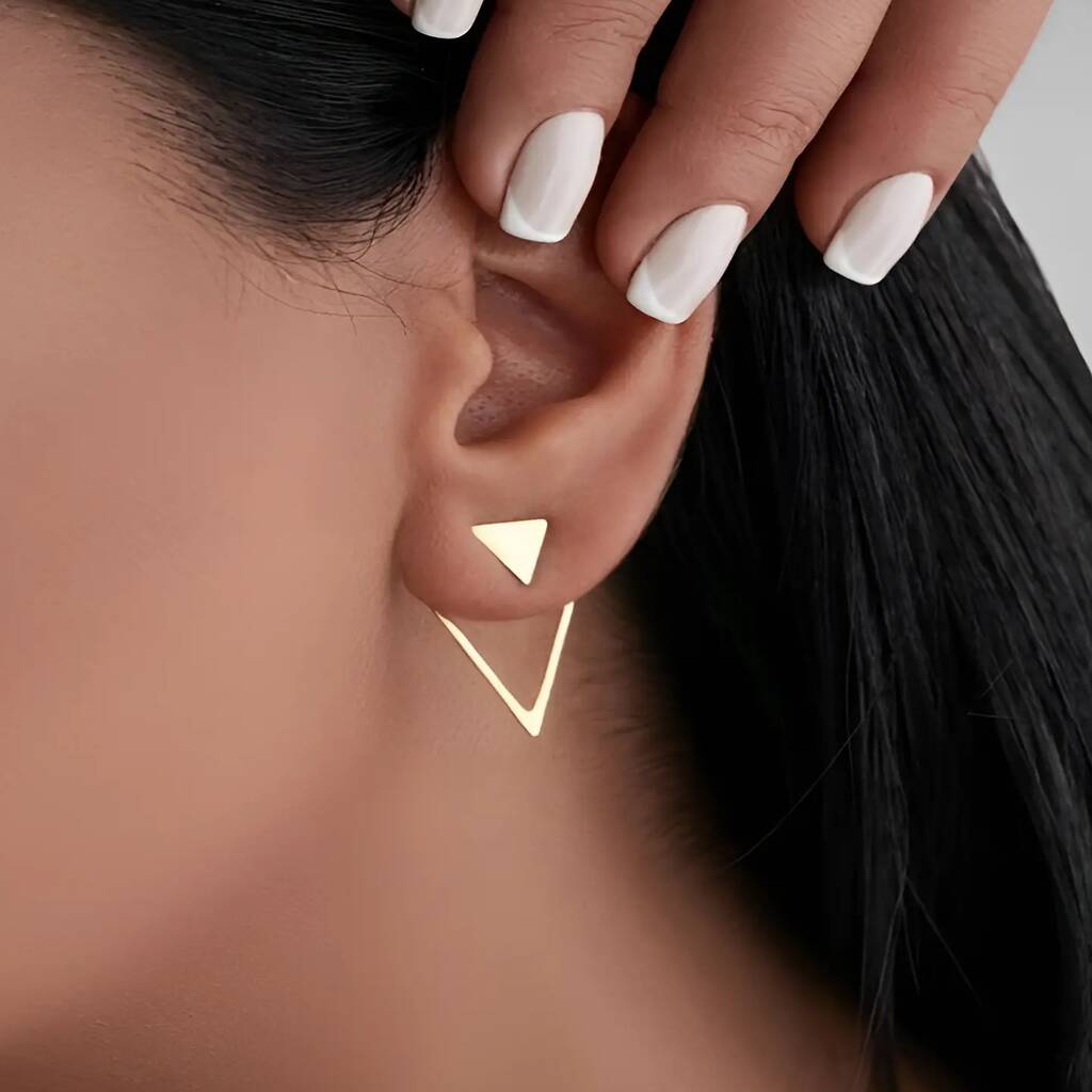 Contemporary Triangle Jewellery Earrings Gift