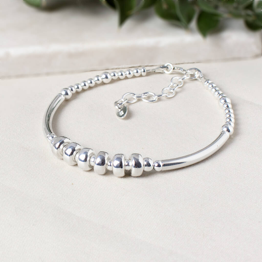 60th Birthday Bracelet, Kate, Sterling Silver