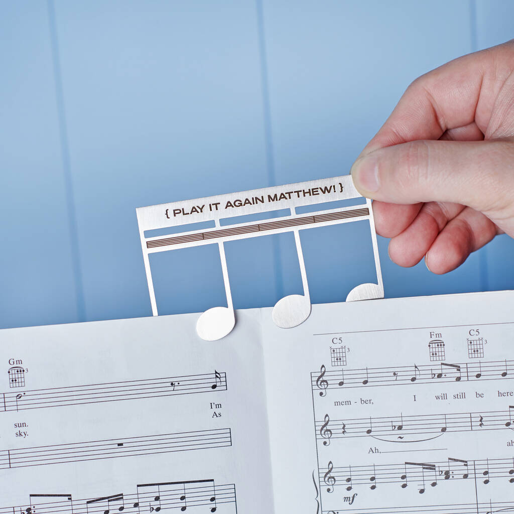 Personalised Metal Music Sheet Page Holder