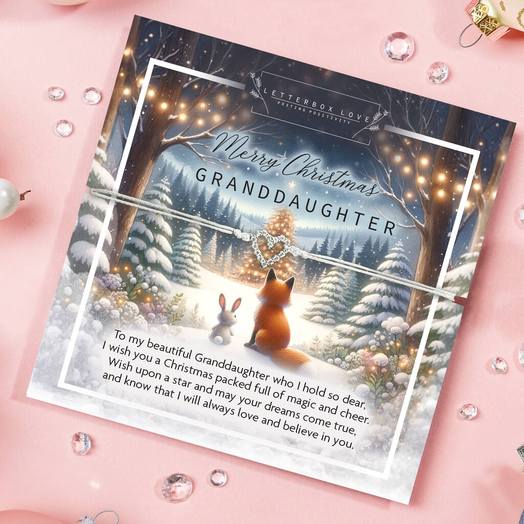 Merry Christmas Granddaughter Bracelet