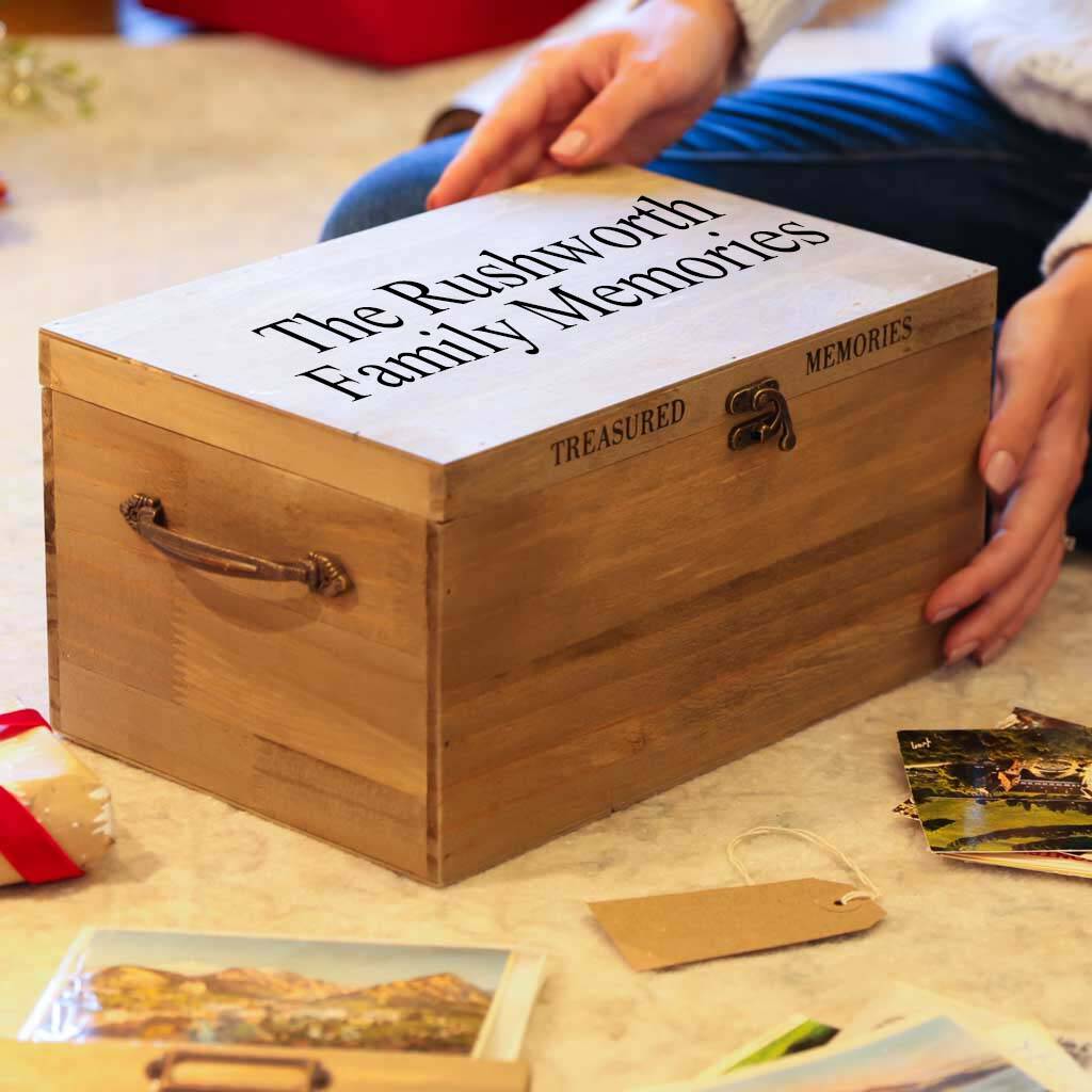 Personalised Treasured Memories Photo Box