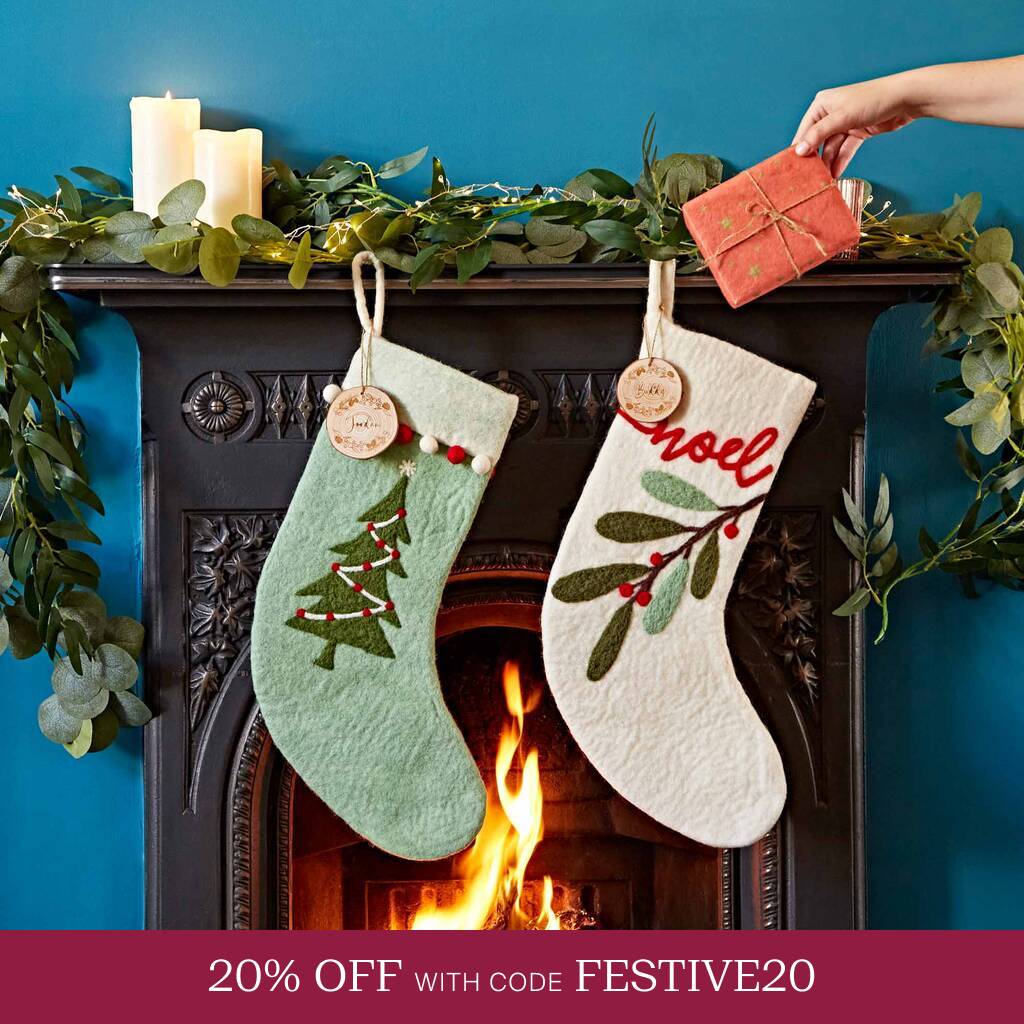 Personalised Felt Christmas Stocking
